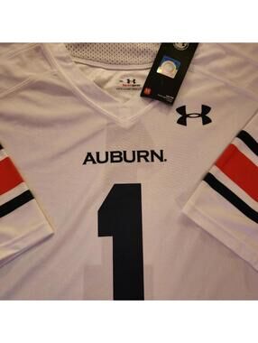 Auburn Tigers #1 War Eagles Under Armour jersey  NWT Size XL